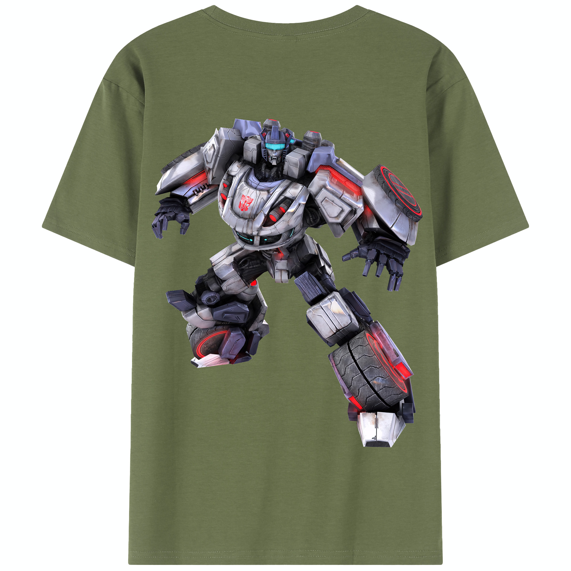 （画像用） Transformers トランスフォーマー 綿100％半袖Tシャツ（背面プリント）